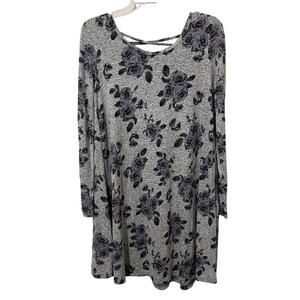 Alya Women’s Dress Sz Large Super‎ Soft Knit Purple Gray